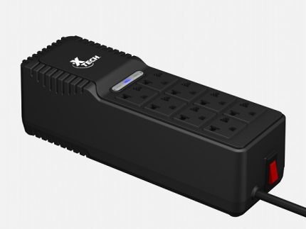 Xtech - Automatic voltage regulator - External - AC 110/120 V - 8 Tomas de Corriente - 1000 VA - -XTR-1002