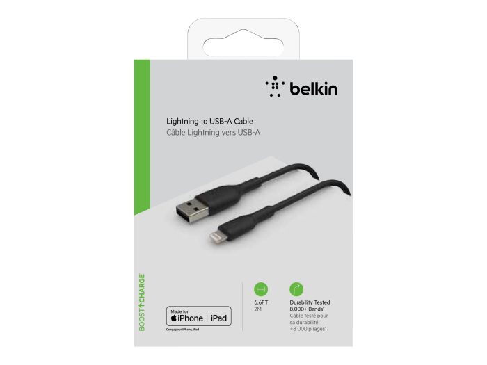 Belkin BOOST CHARGE - Cable Lightning - Lightning macho a USB macho - 2 m - negro - Imagen 4