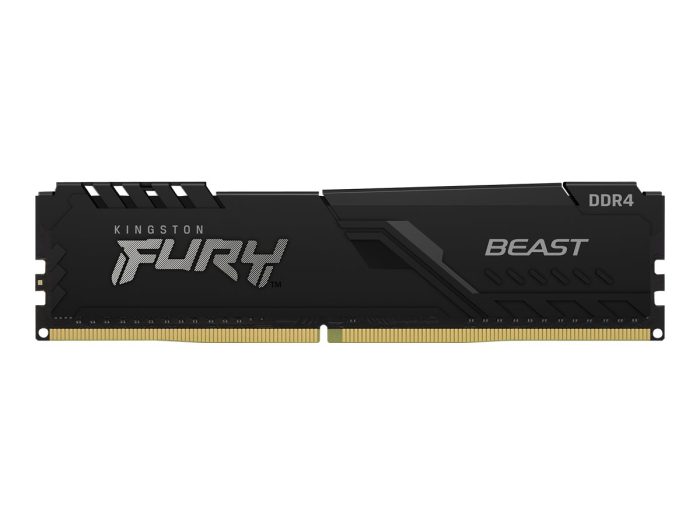 Kingston FURY Beast - DDR4 - módulo - 16 GB - DIMM de 288 contactos - 3200 MHz / PC4-25600 - CL16 - 1.35 V - sin búfer - no ECC - negro - Imagen 1
