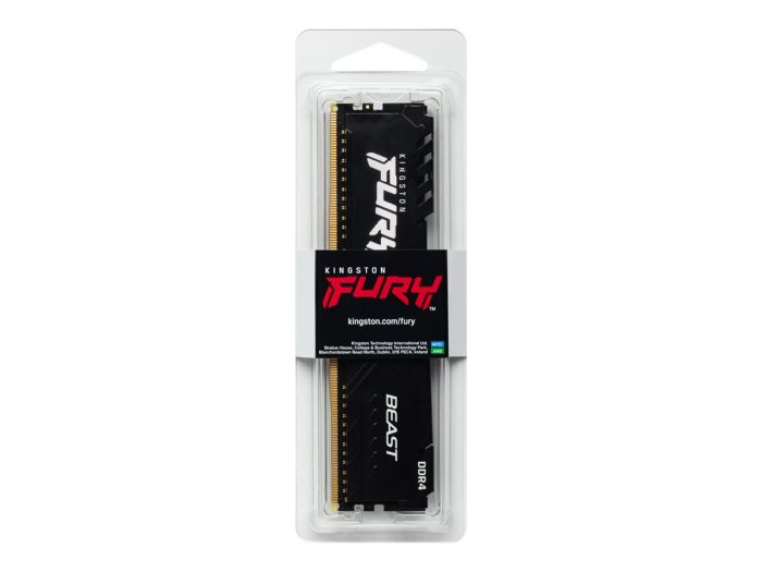 Kingston FURY Beast - DDR4 - módulo - 16 GB - DIMM de 288 contactos - 3200 MHz / PC4-25600 - CL16 - 1.35 V - sin búfer - no ECC - negro - Imagen 3
